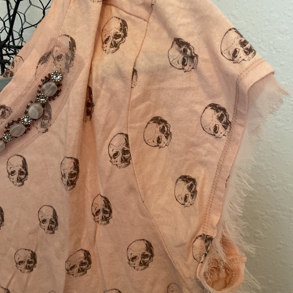 Pink Skull Print Top - Picture 5 of 5
